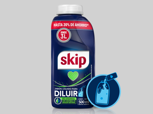 Jabón Líquido Skip Fibercare para Diluir