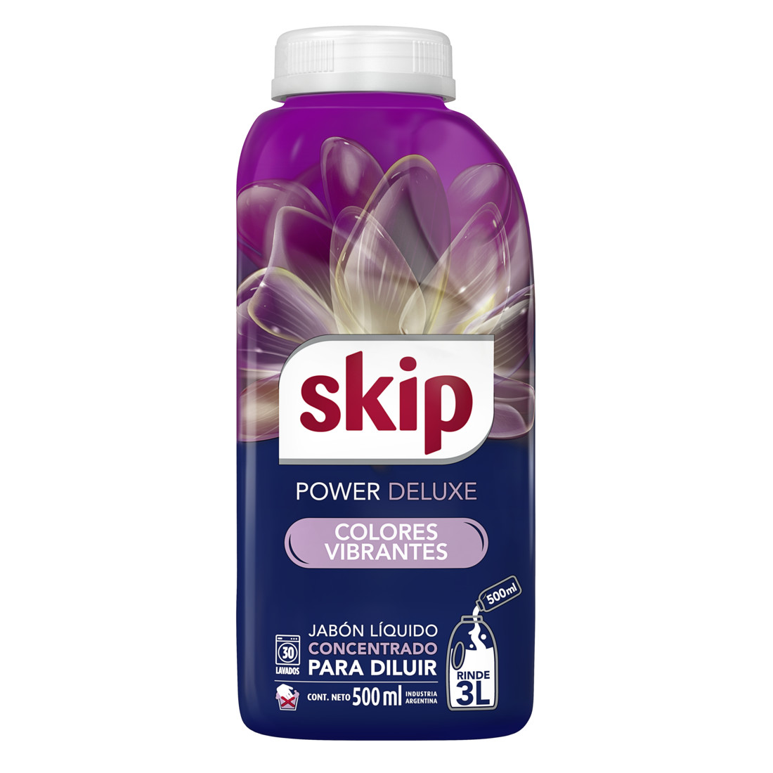 Jabón Líquido Skip Power Deluxe para Diluir x 500ml