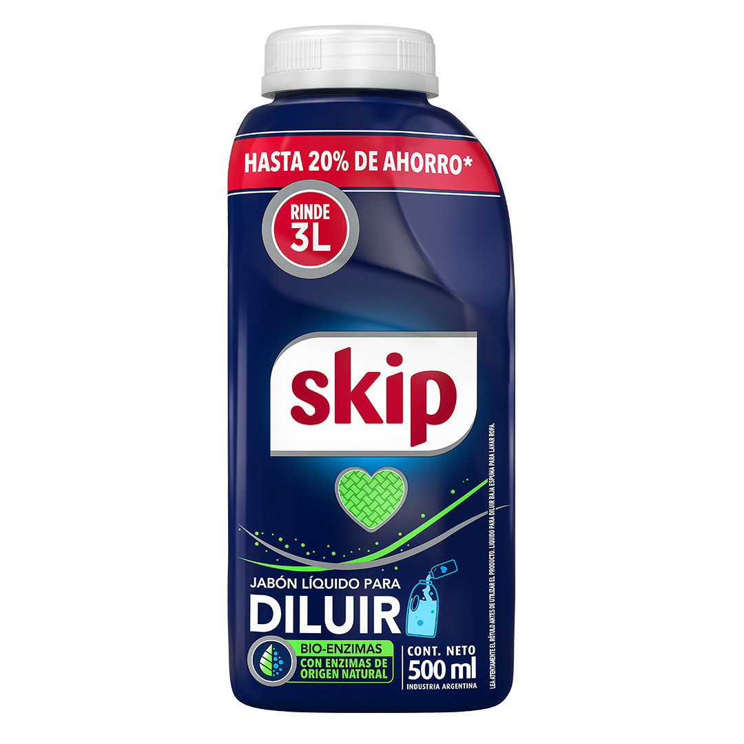 Jabón Líquido Skip Fibercare para Diluir (Rinde 3L)