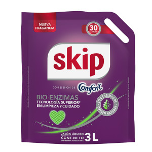 Jabón Líquido Skip Fibercare con Esencia de Comfort